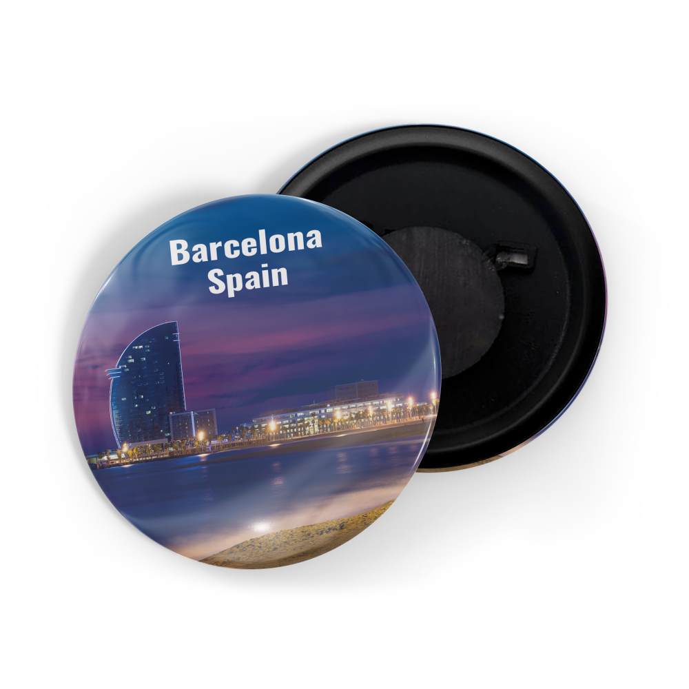 dhcrafts Fridge Magnet Multicolor Famous Tourist Place Barcelona Spain Glossy Finish Design Pack of 1